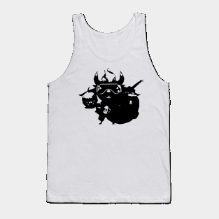 Kobold Bomber minimal silhouette white Tank Top